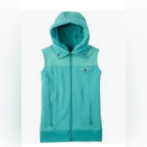 Burton Jackets & Blazers - Burton women’s Sz L  Dryride sleeveless hoodie vest ski outdoors snowboard